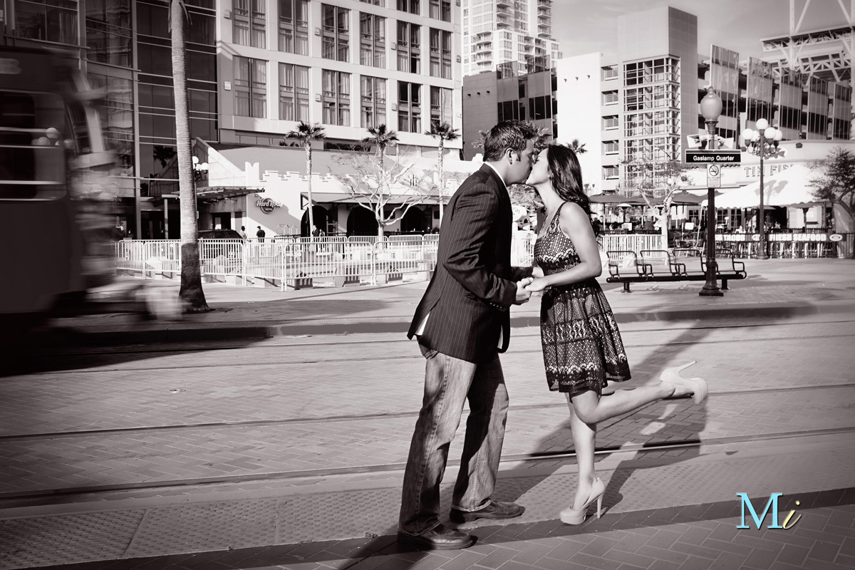 Engagement Downtown San Diego (Gaslamp) & Wind and Sea Beach La Jolla, CA – Chilly ...